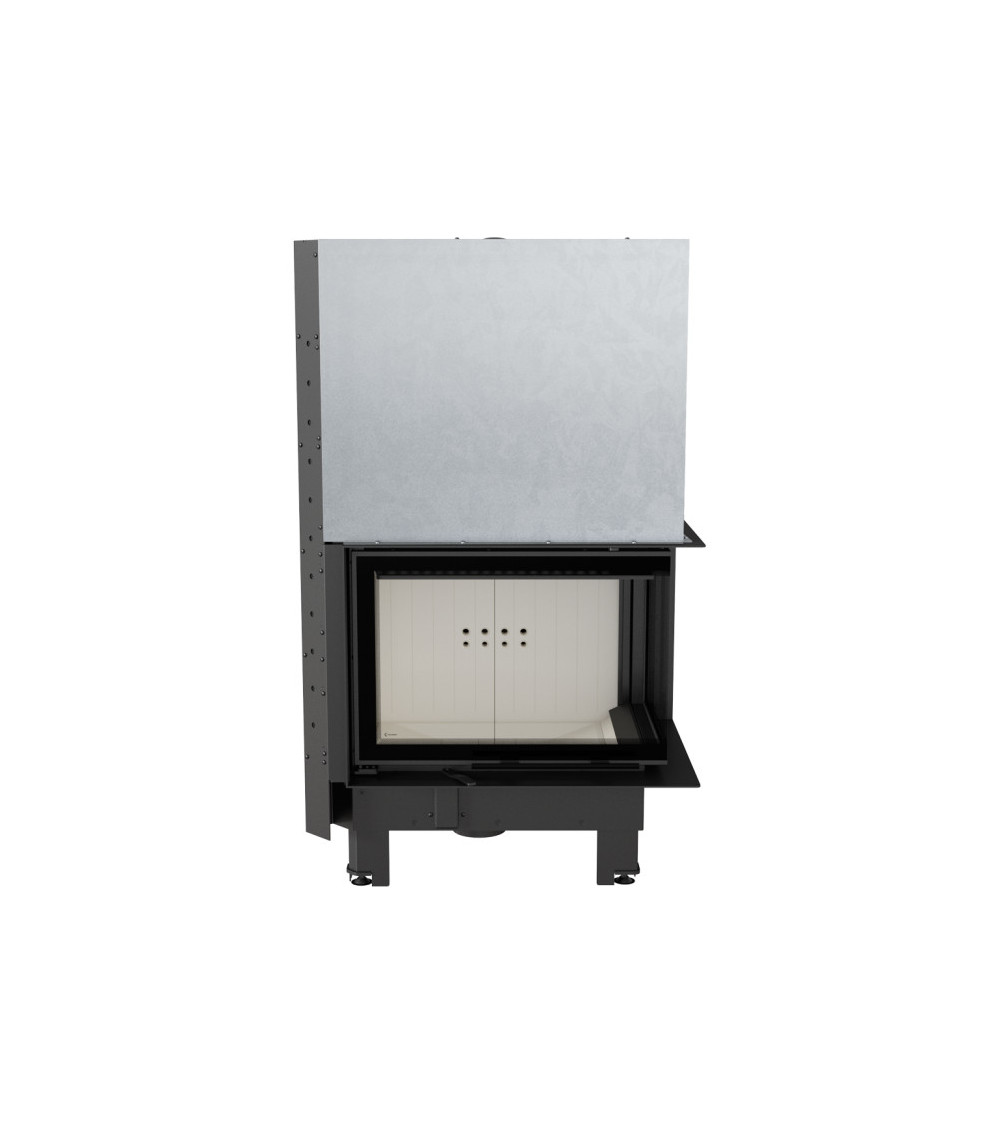 Inserto para chimenea MBZ 13 BS cristal en el lado izquierdo puerta de guillotina Inserto para chimenea MBZ 13 BS cristal en el lado izquierdo puerta de guillotina