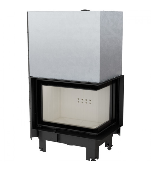 Inserto para chimenea MBZ 13 BS cristal en el lado izquierdo puerta de guillotina