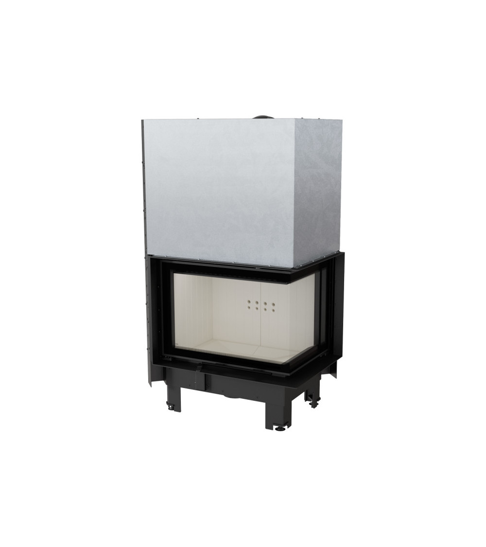 Inserto para chimenea MBZ 13 BS cristal en el lado izquierdo puerta de guillotina Inserto para chimenea MBZ 13 BS cristal en el lado izquierdo puerta de guillotina