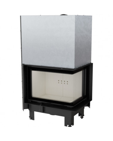 Inserto para chimenea MBZ 13 BS cristal en el lado izquierdo puerta de guillotina