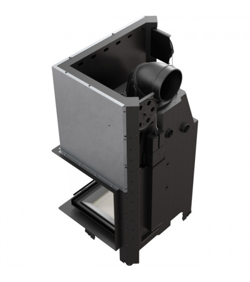 Inserto para chimenea MBZ 13 BS cristal en el lado izquierdo puerta de guillotina