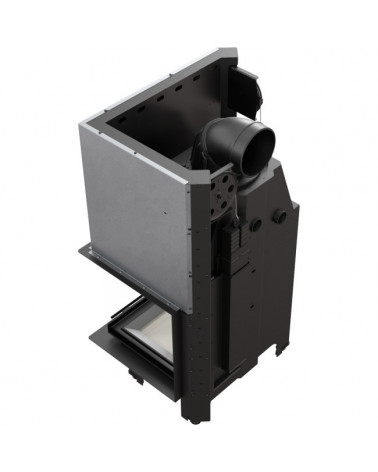 Inserto para chimenea MBZ 13 BS cristal en el lado izquierdo puerta de guillotina