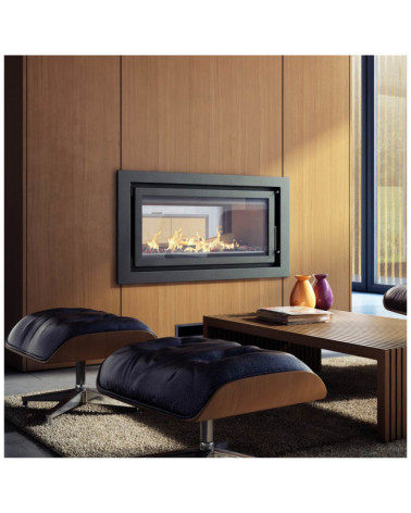 Inserire l'angolo camino Trivision 10 kw