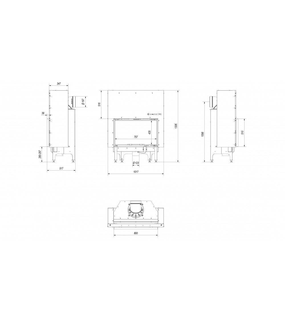 Insert cheminée NADIA 12 ouverture relevable Insert cheminée NADIA 12 ouverture relevable