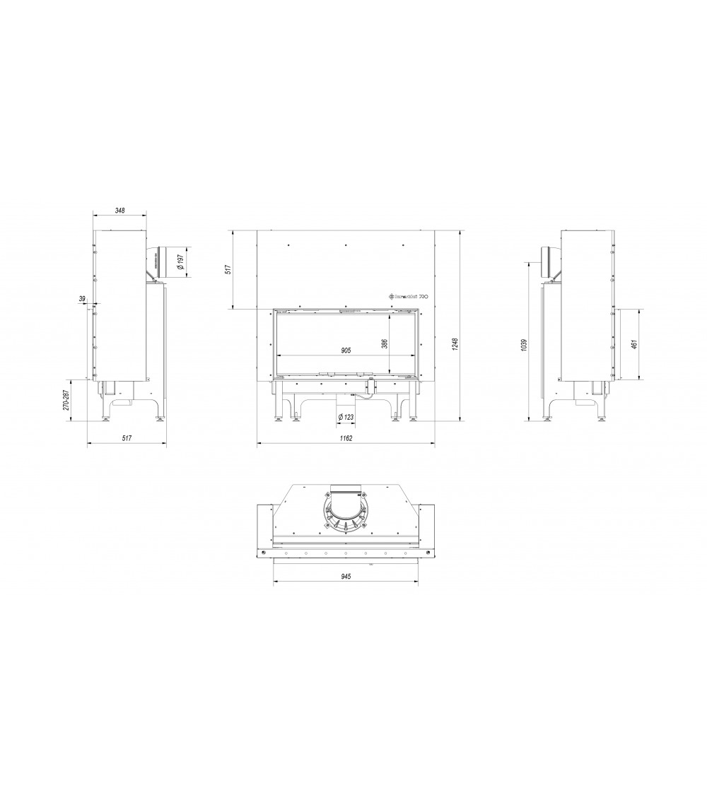 Insert cheminée NADIA 14 ouverture relevable Insert cheminée NADIA 14 ouverture relevable