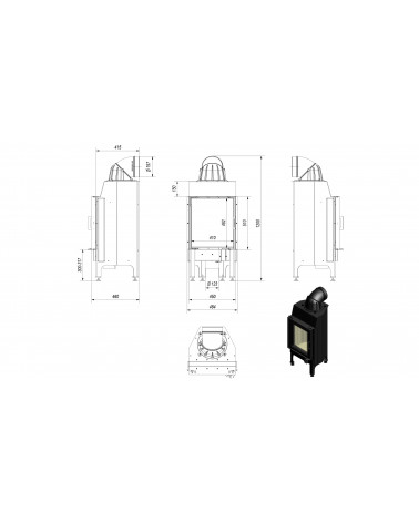 Inserto para chimenea NADIA 10