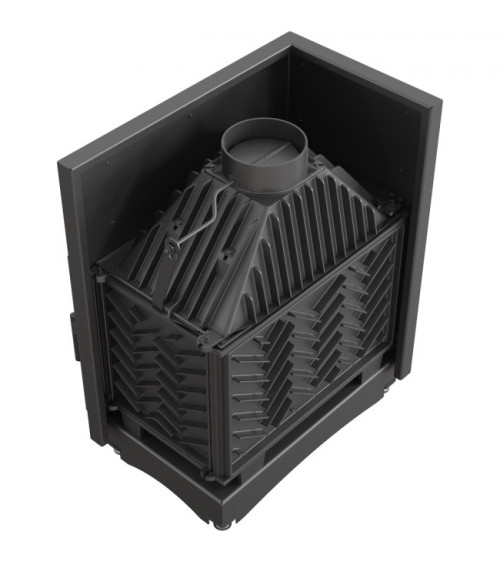 Inserto para chimenea OLIWIA 18 BS cristal en el lado izquierdo