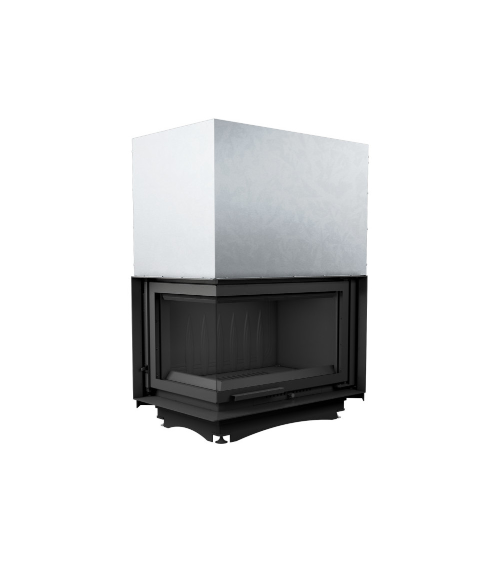 Inserto para chimenea OLIWIA 18 BS DECO cristal en el lado izquierdo