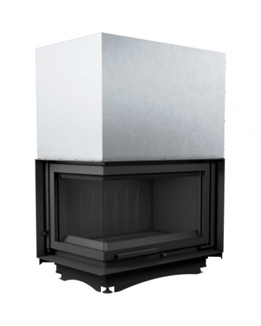 Inserto para chimenea OLIWIA 18 BS DECO cristal en el lado izquierdo