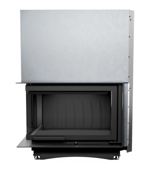 Inserto para chimenea OLIWIA 18 BS DECO cristal en el lado izquierdo
