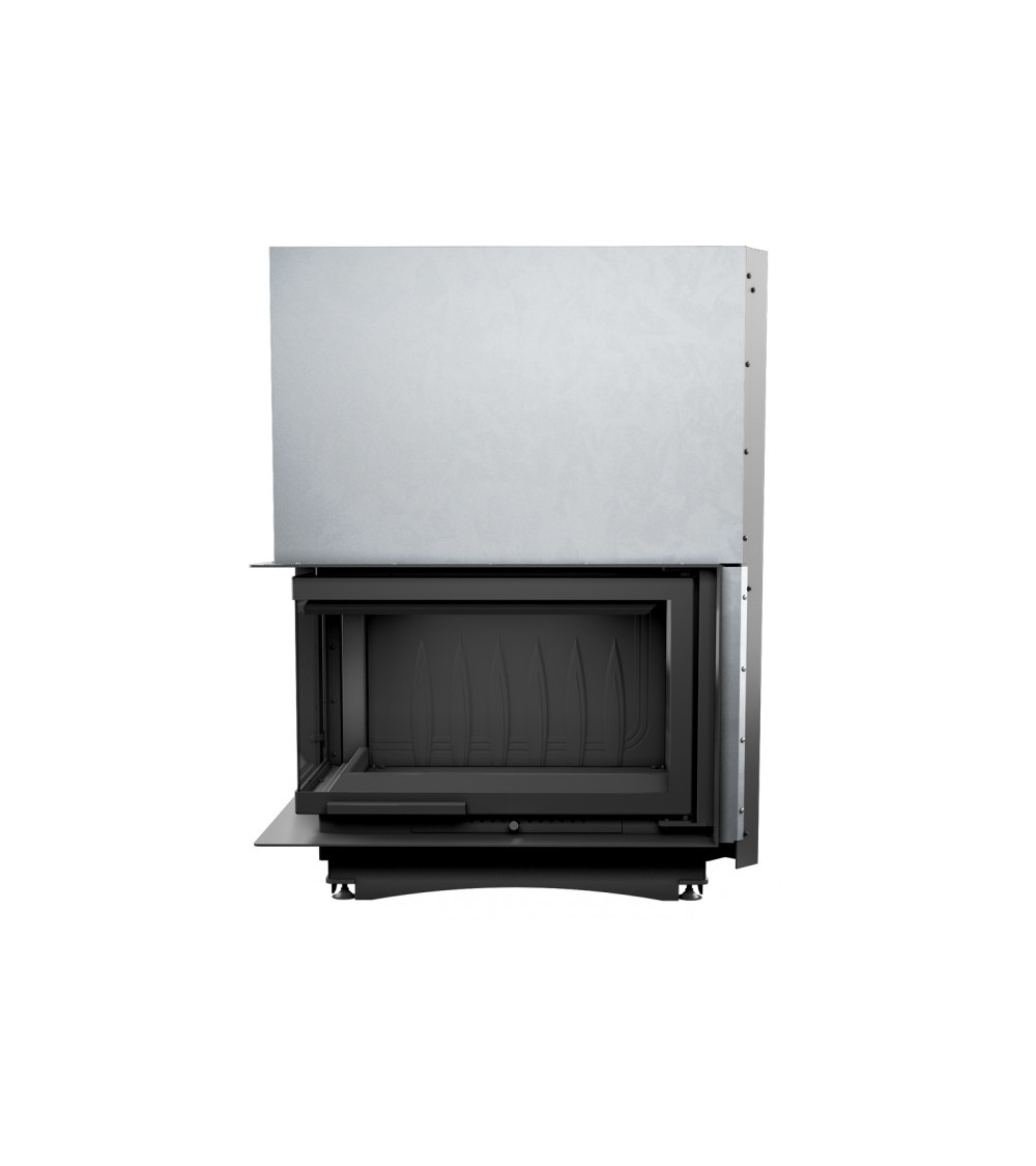 Inserto para chimenea OLIWIA 18 BS DECO cristal en el lado izquierdo