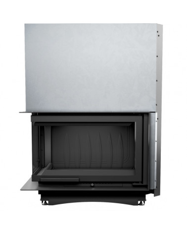 Inserto para chimenea OLIWIA 18 BS DECO cristal en el lado izquierdo