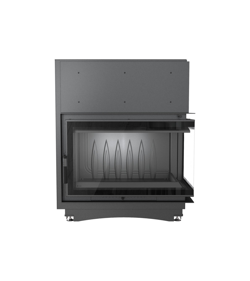 Inserto para chimenea OLIWIA 18 BS DECO cristal en el lado izquierdo