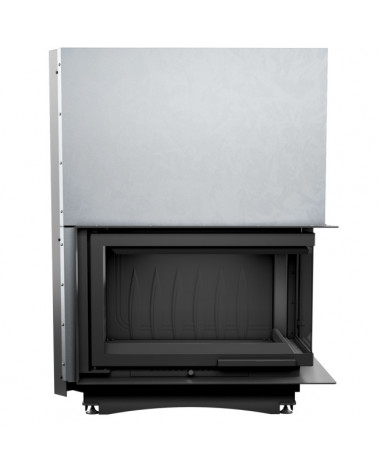 Inserto para chimenea OLIWIA 18 BS cristal en el lado izquierdo puerta de guillotina