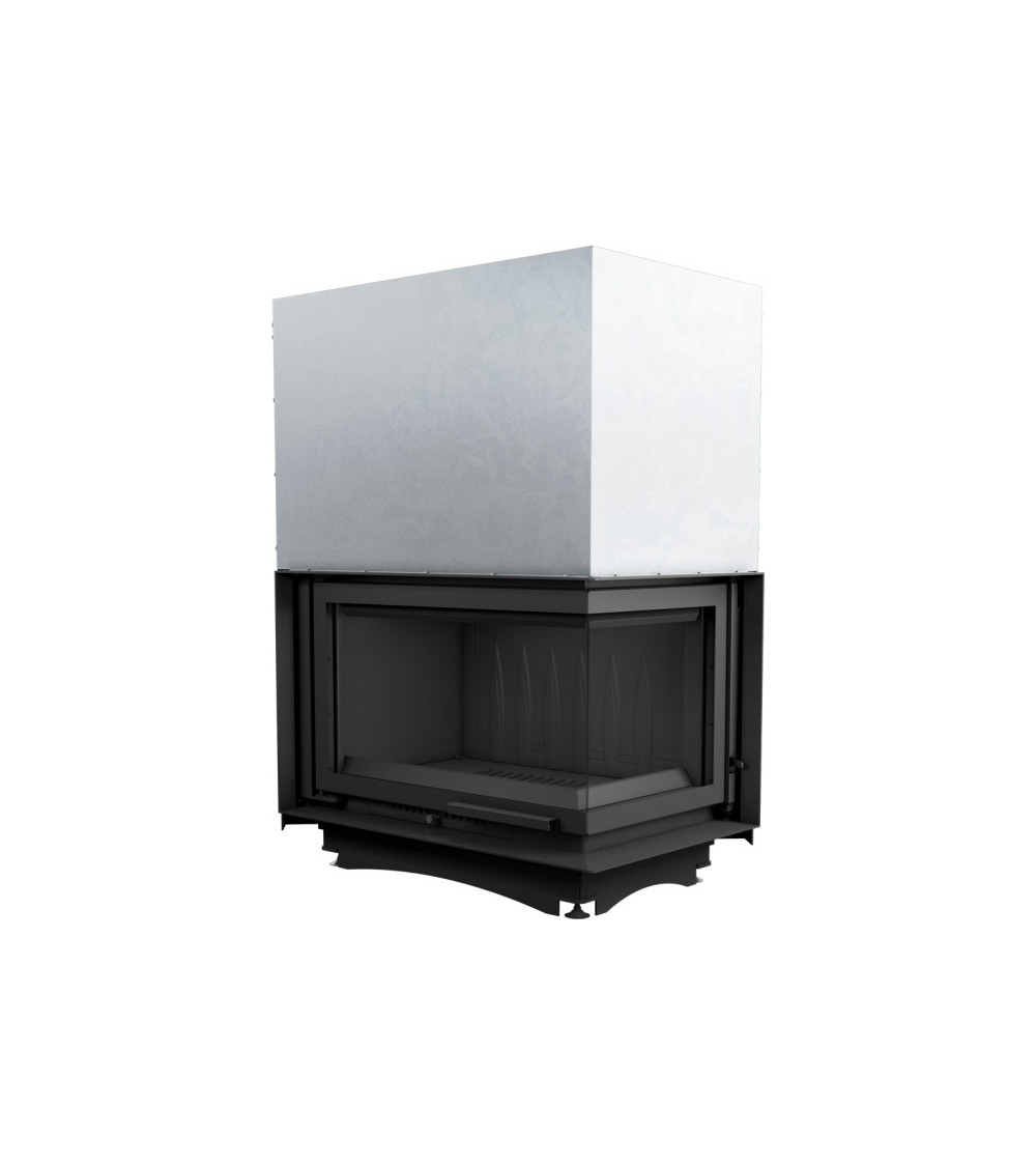 Inserto para chimenea OLIWIA 18 BS cristal en el lado izquierdo puerta de guillotina