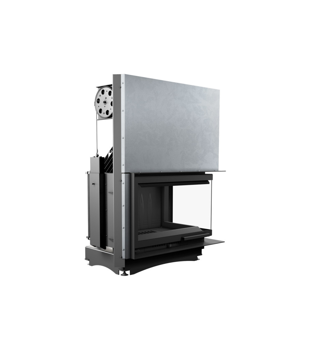 Inserto para chimenea OLIWIA 18 BS cristal en el lado izquierdo puerta de guillotina Inserto para chimenea OLIWIA 18 BS cristal en el lado izquierdo puerta de guillotina