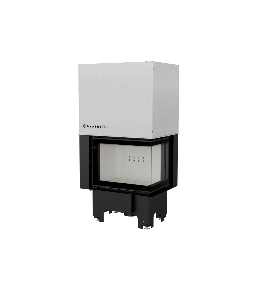 Inserto para chimenea VN 610/430 BS cristal en el lado izquierdo puerta de guillotina