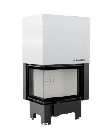 Inserto para chimenea VN 610/430 BS cristal en el lado izquierdo puerta de guillotina