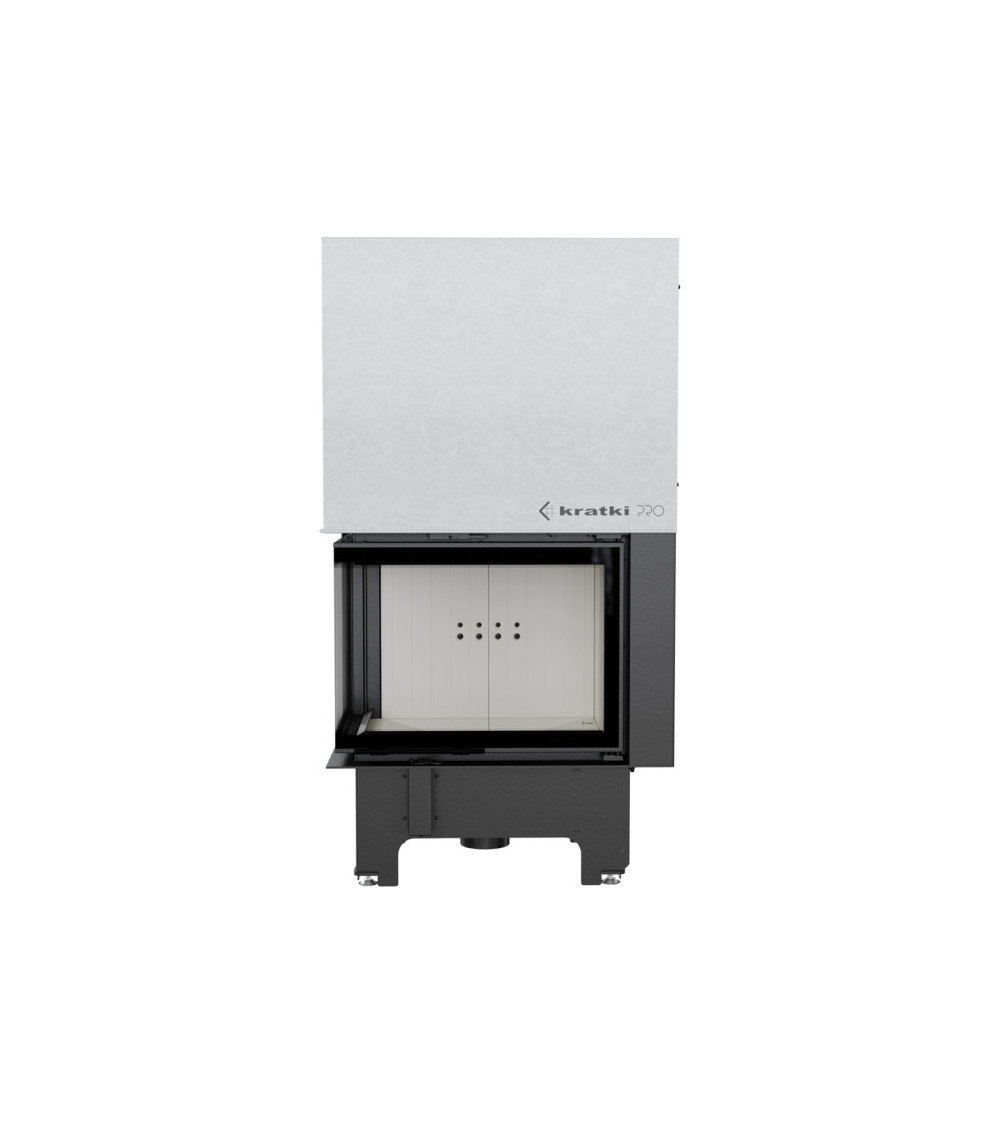 Inserto para chimenea VN 610/430 BS cristal en el lado izquierdo puerta de guillotina Inserto para chimenea VN 610/430 BS cristal en el lado izquierdo puerta de guillotina