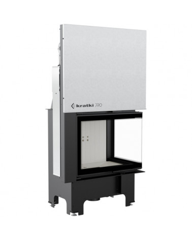 Inserto para chimenea VN 700/480 BS cristal en el lado izquierdo puerta de guillotina