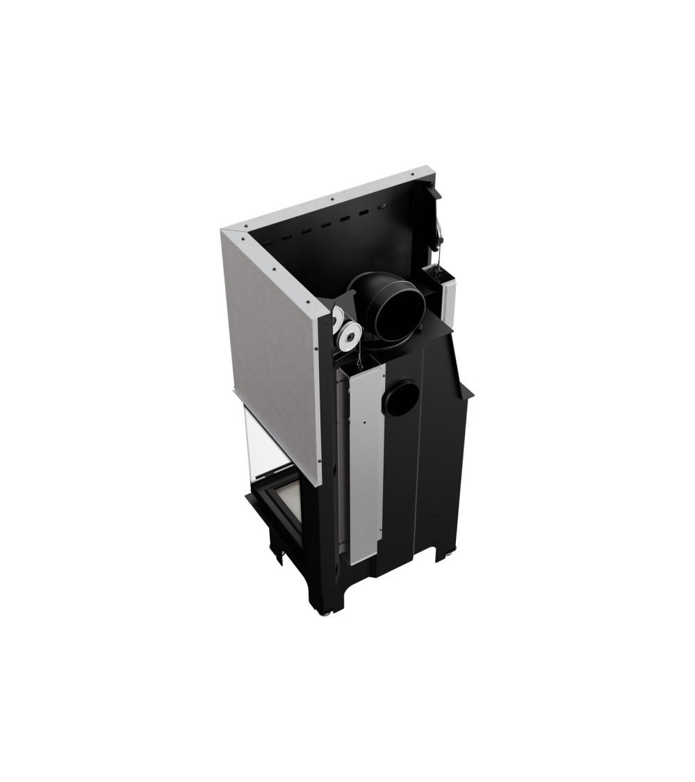 Inserto para chimenea VN 700/480 BS cristal en el lado izquierdo puerta de guillotina
