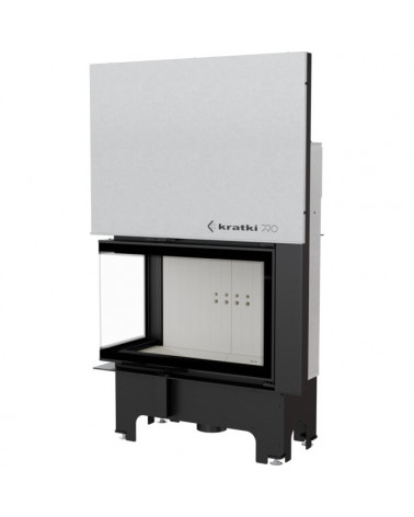 Insert cheminée VN 810/410 BS vitre à gauche ouverture relevable
