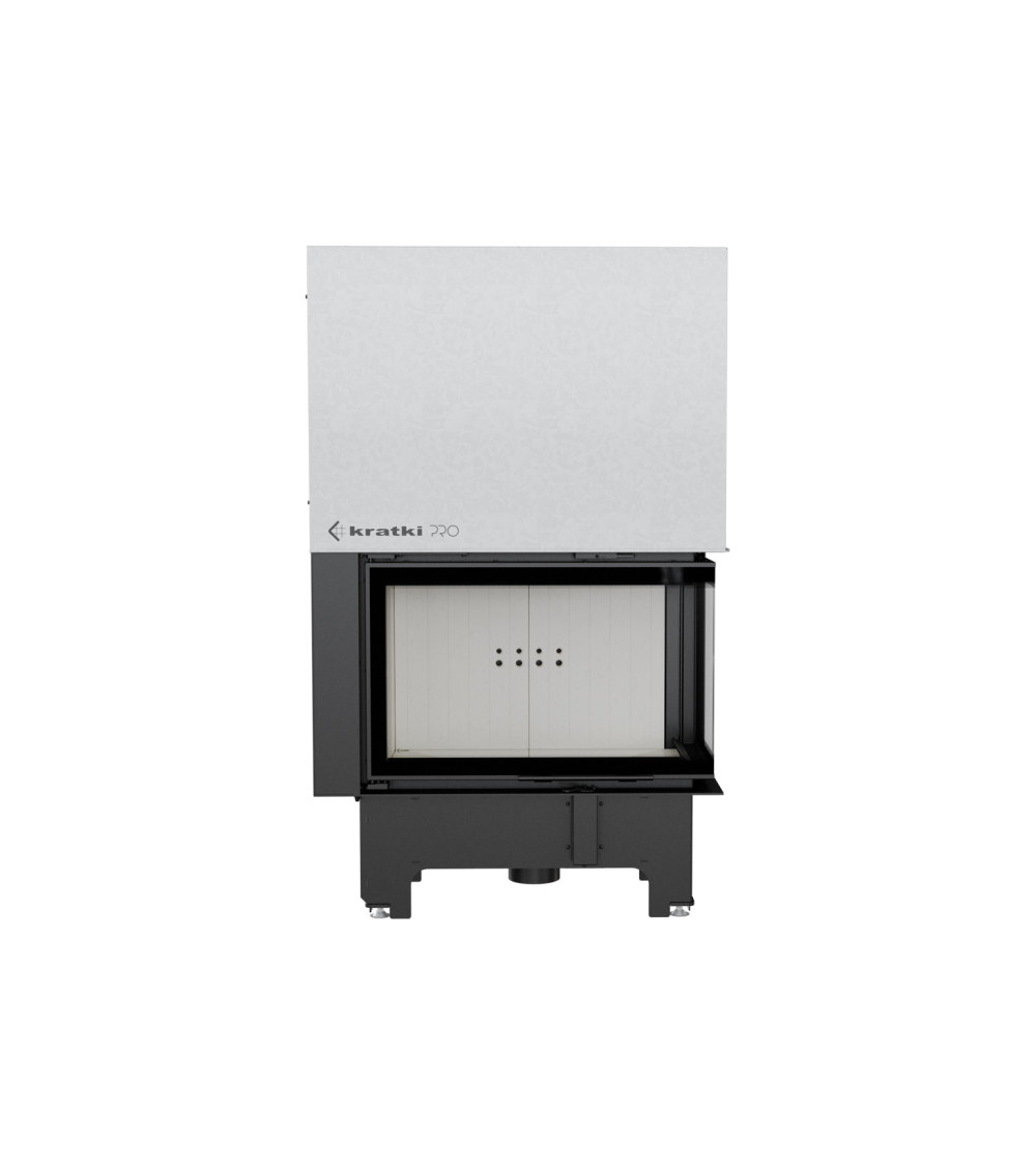 Inserto para chimenea VN 810/410 BS cristal en el lado izquierdo puerta de guillotina Inserto para chimenea VN 810/410 BS cristal en el lado izquierdo puerta de guillotina