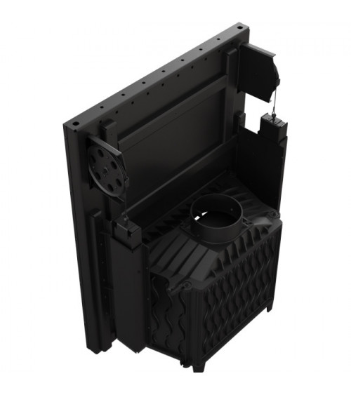 Inserire l'angolo camino Trivision 10 kw