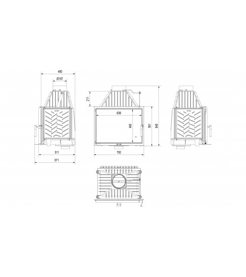 Insert cheminée ZOSIA ECO 12