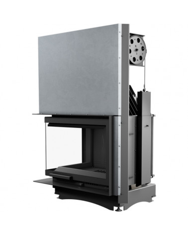 Inserire l'angolo camino Trivision 10 kw