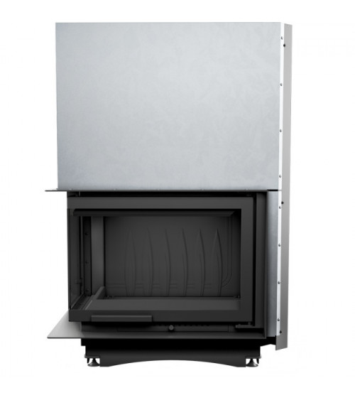 Inserto para chimenea ZUZIA 16 BS cristal en el lado izquierdo puerta de guillotina