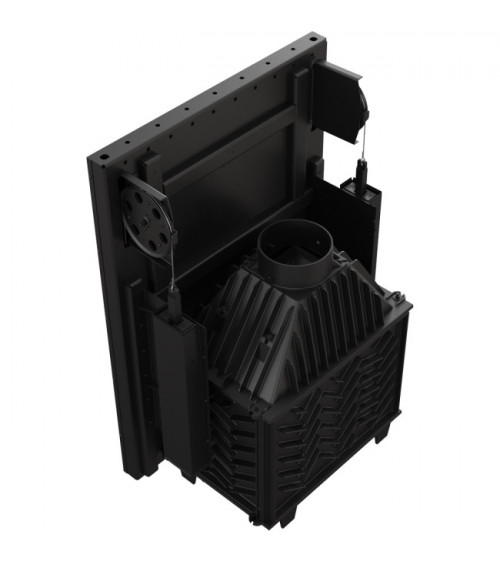 Inserire l'angolo camino Trivision 10 kw