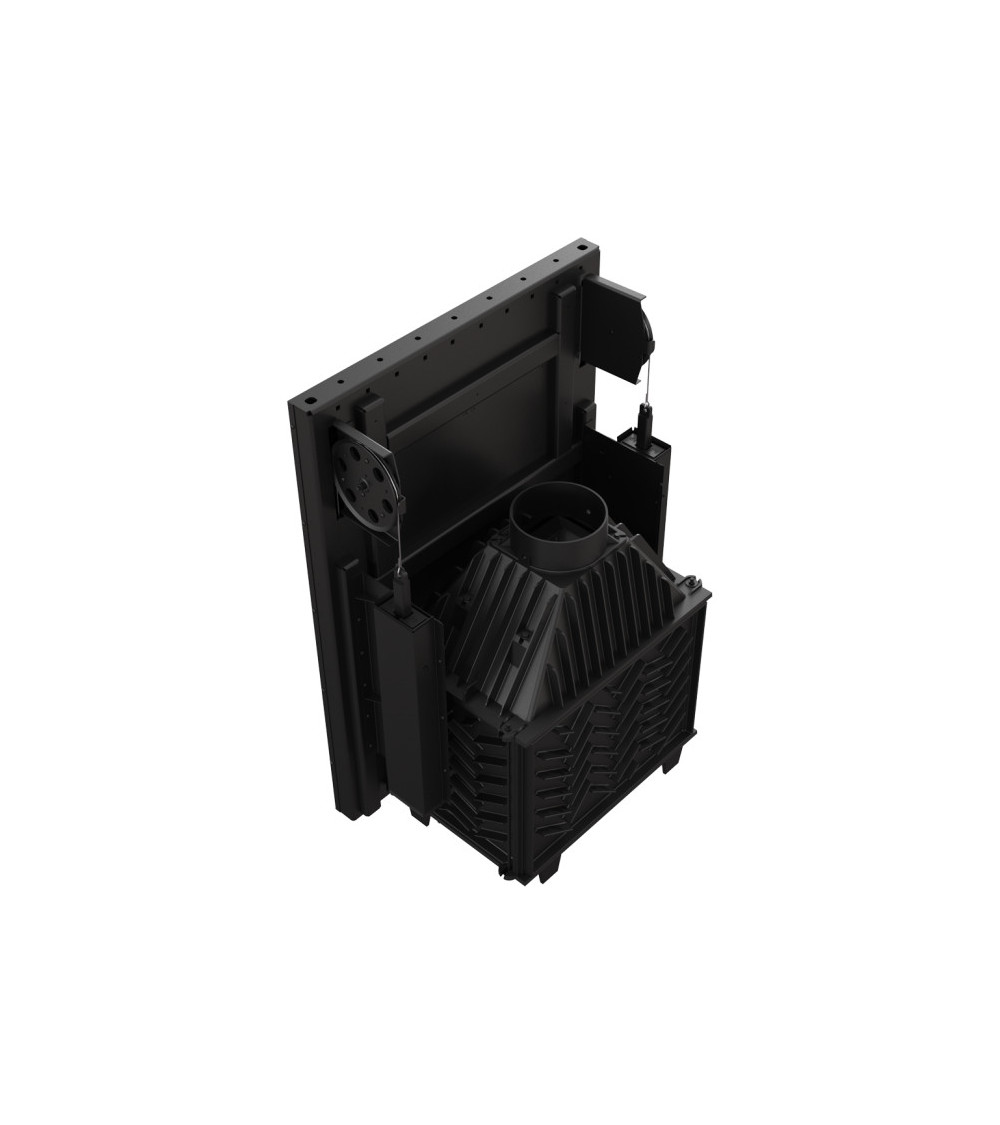 Inserire l'angolo camino Trivision 10 kw