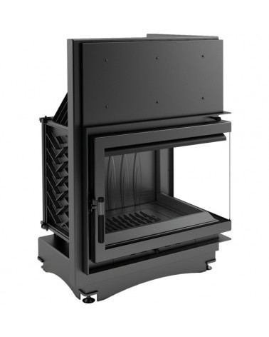 Inserire l'angolo camino Trivision 10 kw