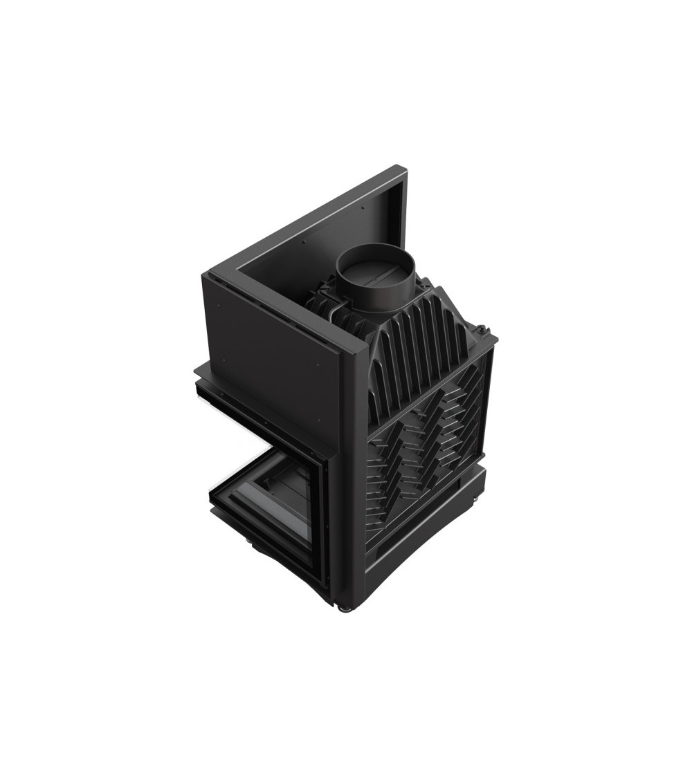 Inserto para chimenea ZUZIA 16 BS DECO cristal en el lado izquierdo