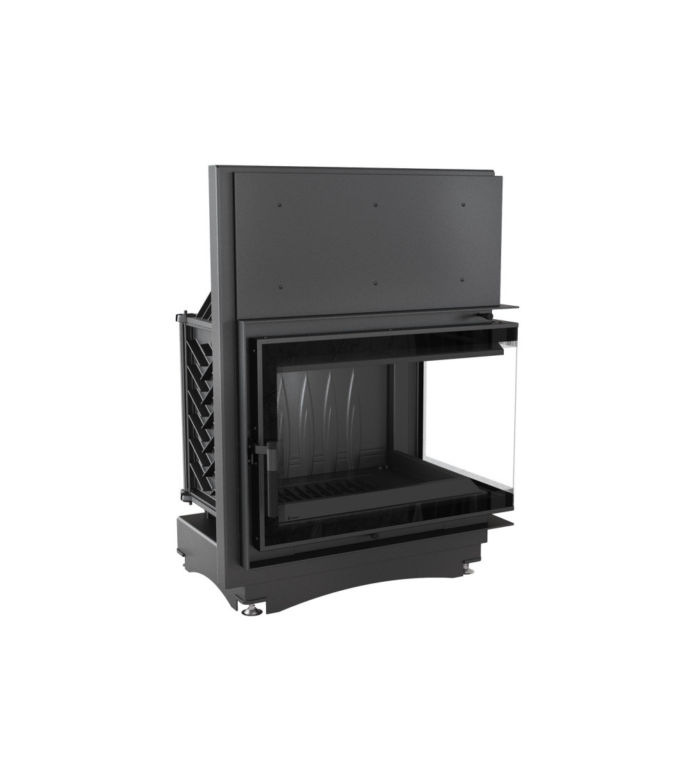 Inserto para chimenea ZUZIA 16 BS DECO cristal en el lado izquierdo