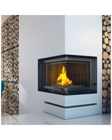 Inserire l'angolo camino Trivision 10 kw