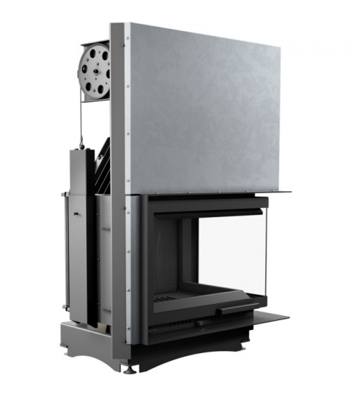 Inserire l'angolo camino Trivision 10 kw