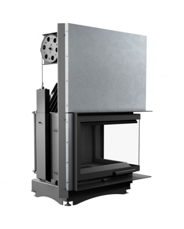 Inserire l'angolo camino Trivision 10 kw