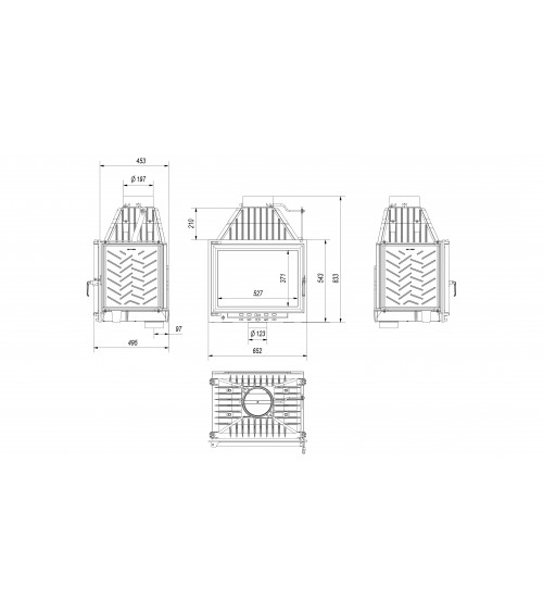 Inserto para chimenea ZUZIA 16 KW