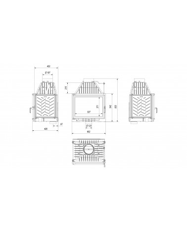 Inserto para chimenea ZUZIA 16 KW