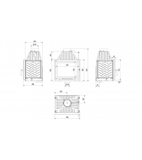 Inserto para chimenea ZUZIA ECO 12 1