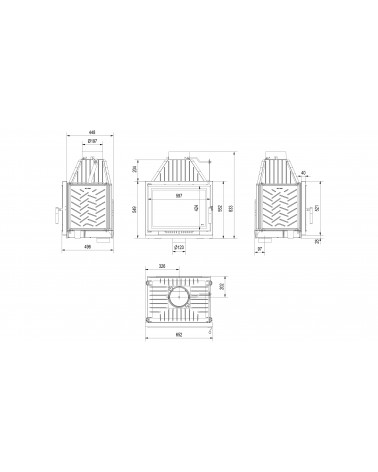 Inserto para chimenea ZUZIA ECO 12 1