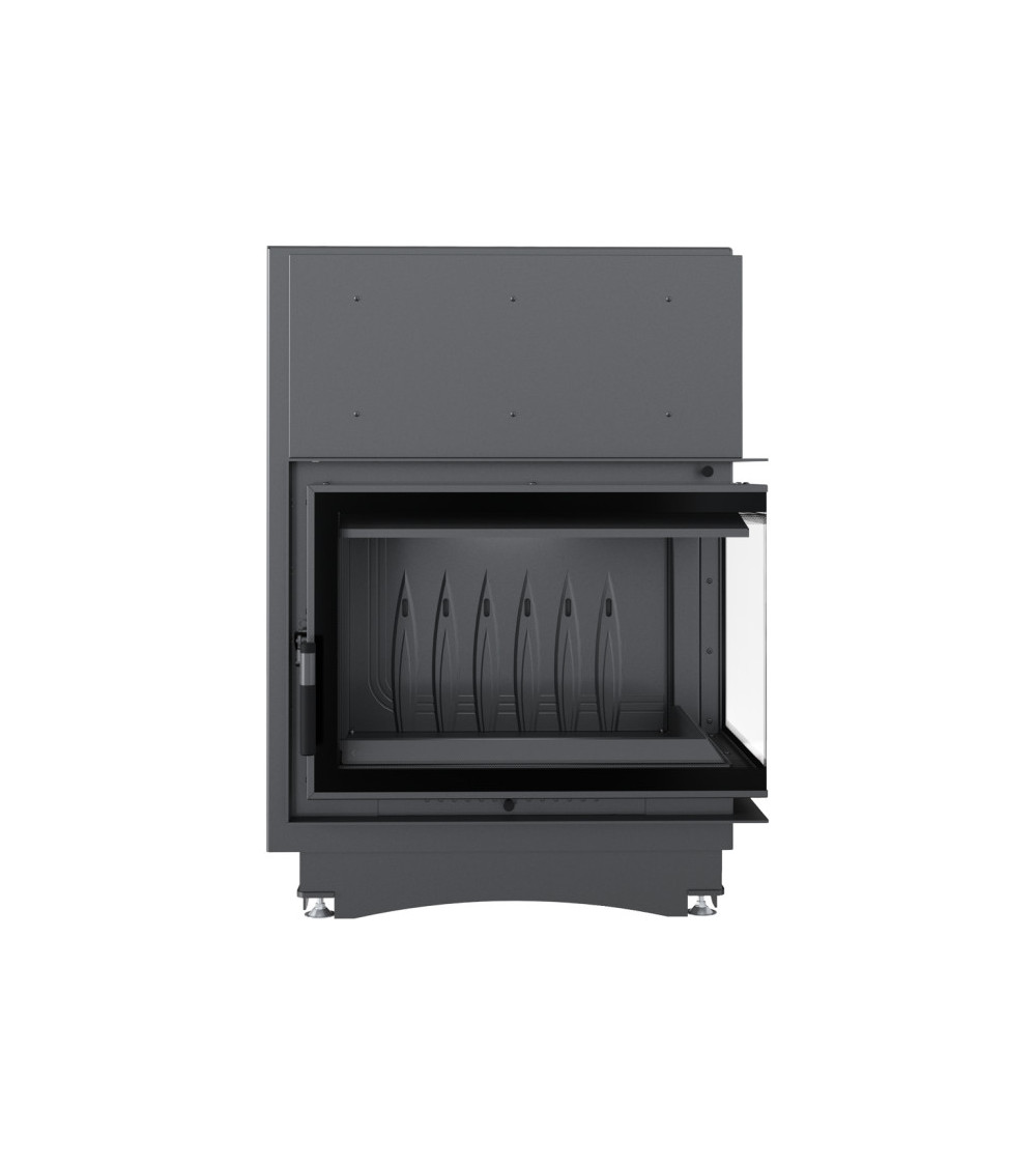 Inserto para chimenea ZUZIA ECO 12 BS DECO cristal en el lado izquierdo