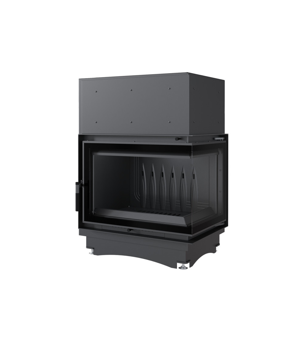 Inserto para chimenea ZUZIA ECO 12 BS DECO cristal en el lado izquierdo