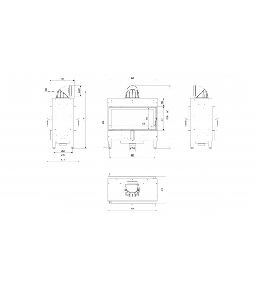 Insert cheminée LUCY 16 TUNNEL