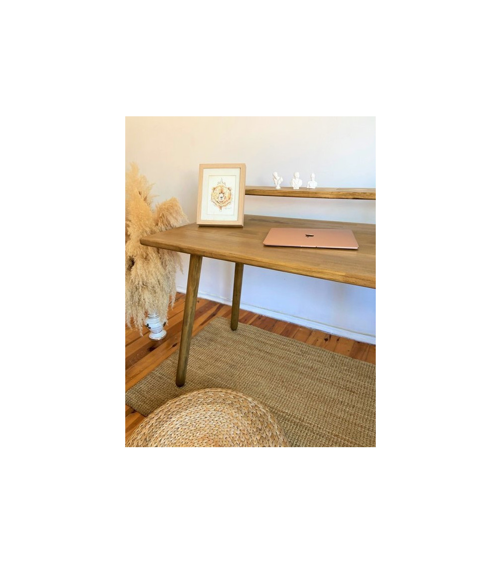 Bureau bois massif DEMAN 120 x 60 cm Bureau bois massif DEMAN 120 x 60 cm