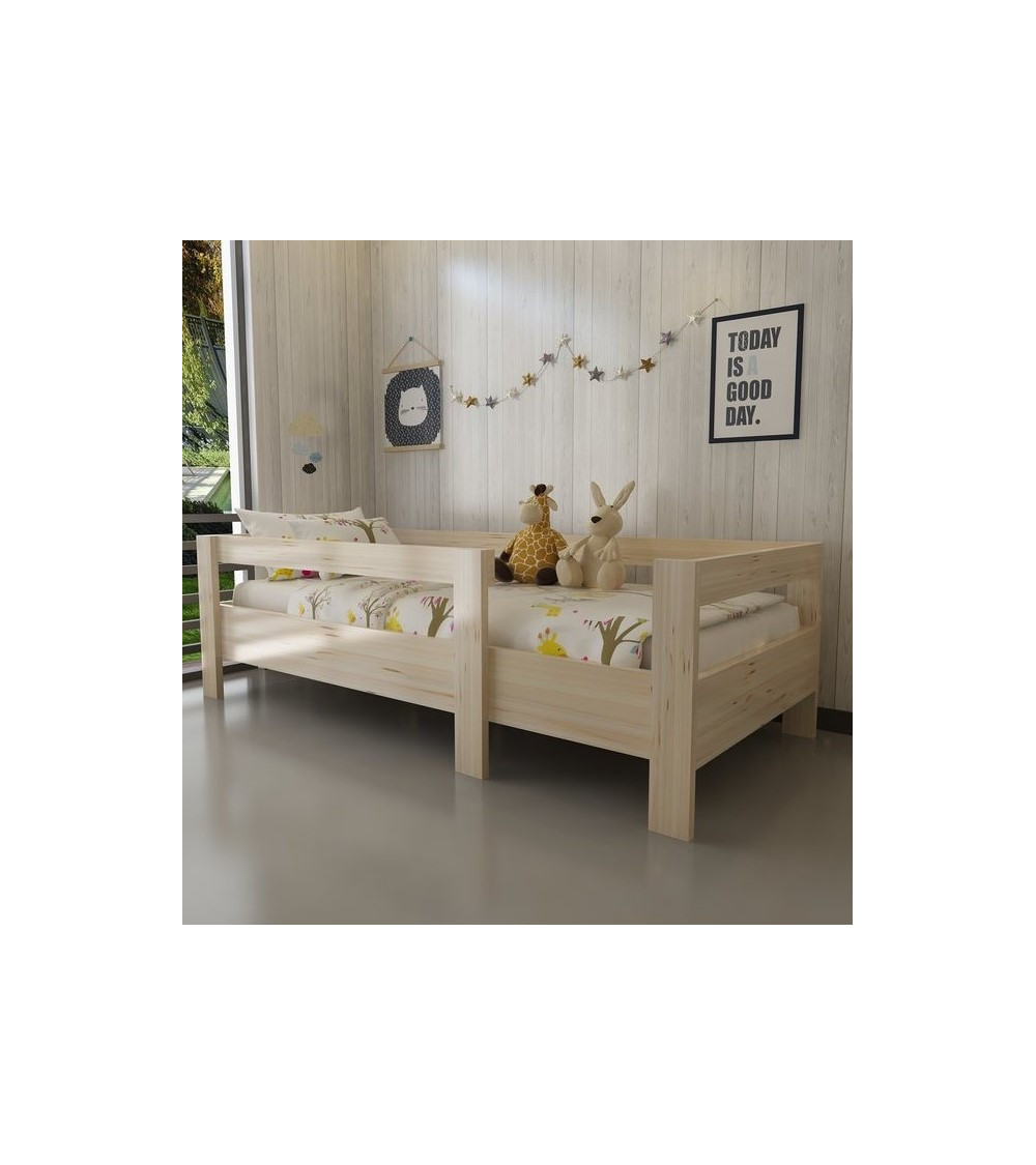 Cama en madera MONTESSORI PLUS-105 90 x 190 cm