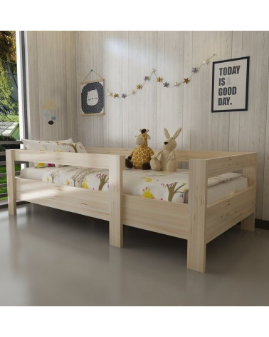 Lit en bois MONTESSORI PLUS-105 90 x 190 cm