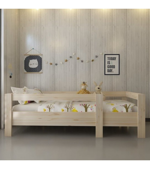 Lit en bois MONTESSORI PLUS-105 90 x 190 cm